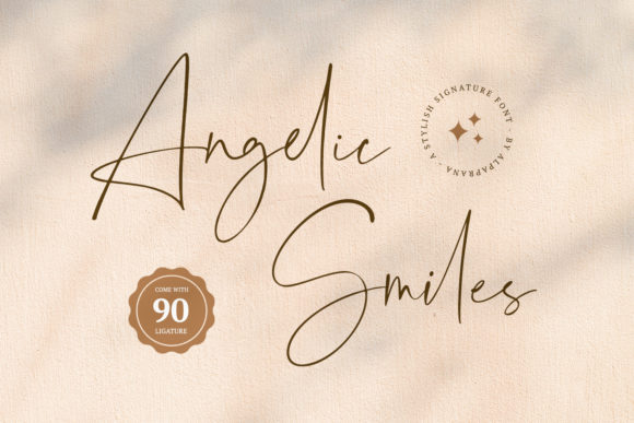 Angelic Smiles: A Graceful Script Font for Editorial Design
