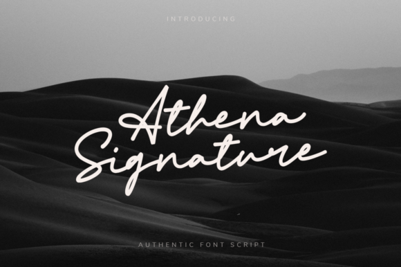 Athena Signature Font for Professional Branding