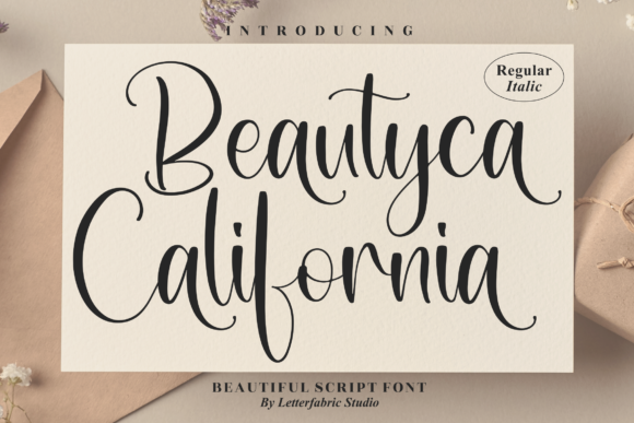 Beautyca California: A Refined Script Font for Digital Branding