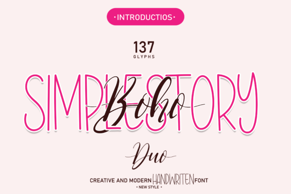 Boho Simplestory Font for Modern Web Design