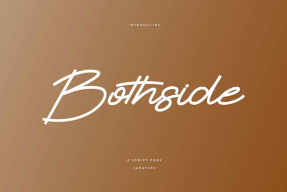 Bothside Font for Editorial Design and Content Creation