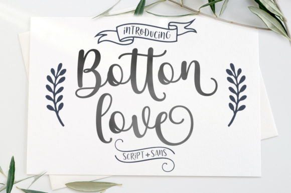 Botton Love Duo Font for Handmade Creations