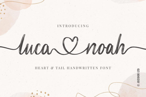 Bring Romance to Your Creations with Luca Noah Font
