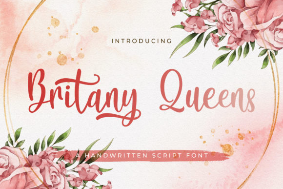 Britany Queens Script Font for Campaign Design