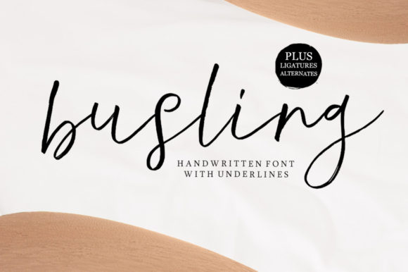 Busling: A Script Font for Modern Branding