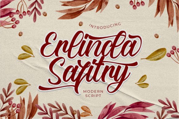 Erlinda Safitry: A Charming Display Font for Web Design