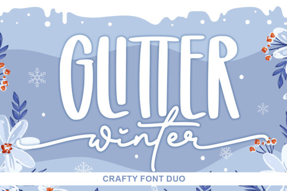 Glitter Winter: A Sparkling Font for Seasonal Creations