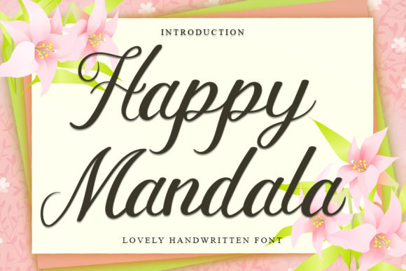 Happy Mandala: A Script Font for Creative Projects