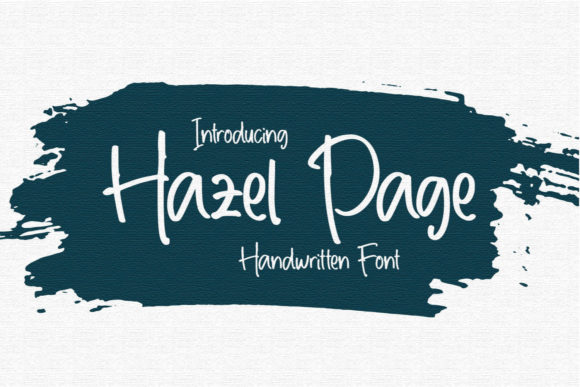 Hazel Page: A Handwritten Font for Professional Branding