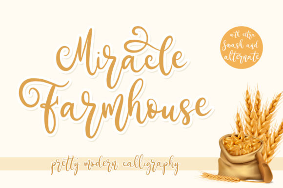Miracle Farmhouse Font for Branding Projects