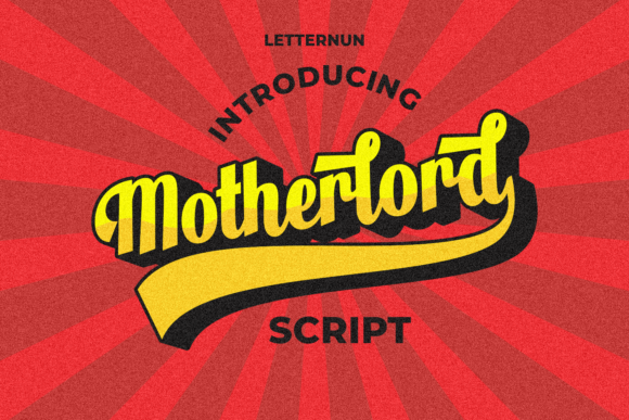Motherlord Font for Editorial Design and Branding