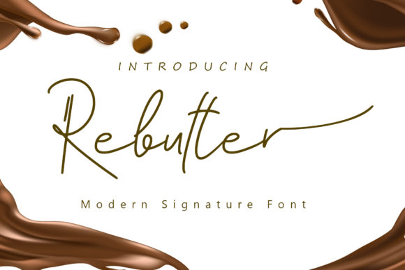 Rebutter: A Handwritten Font for Editorial Design