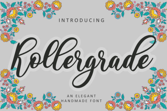 Rollergrade: A Beautiful Script Font for Handmade Creations