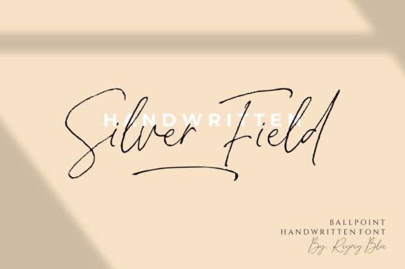 Silver Fields Font for Handmade Creations