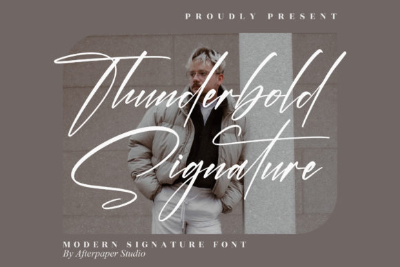 Thunderbold Signature Font for Handmade Creations