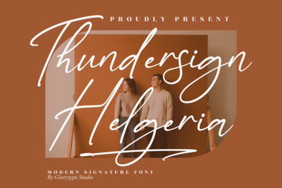 Thundersign Helgeria: A Magical Script Font for Branding Projects