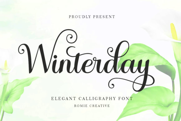 Winterday Font for Handmade Creations